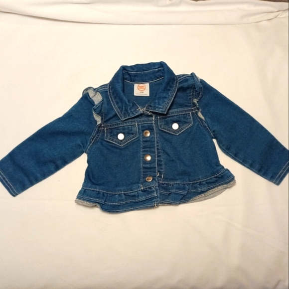Jean Jacket with Ruffles - Picture 2 of 8